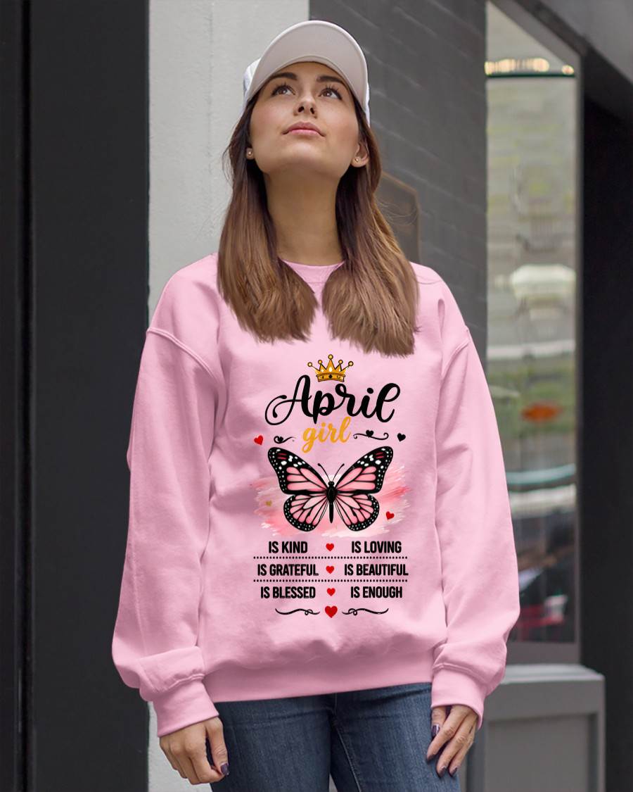 APRIL GIRL BUTTERFLY SHIRT - FOR WOMEN - TLEE04 (SKU2608-593-04)