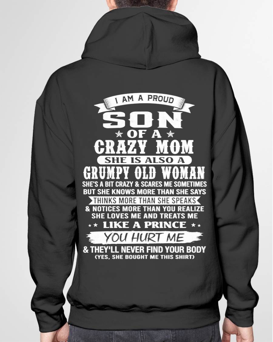 PROUD SON OF A CRAZY MOM - FROM MOM - TLEE00 (SKU2606-127-00)