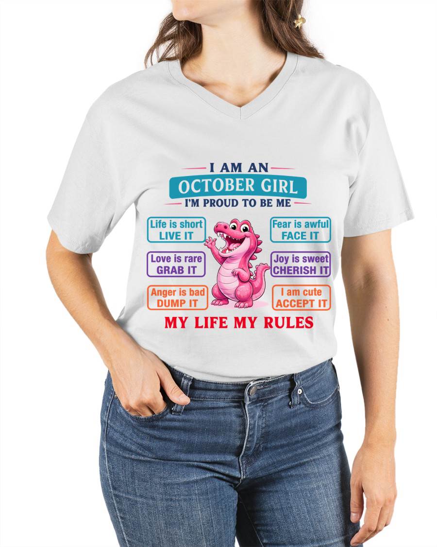 OCTOBER GIRL – MY LIFE MY RULES - FOR WOMEN - TLEE10 (SKU2604-245-10)