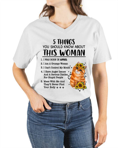 APRIL - 5 THINGS YOU SHOULD KNOW ABOUT THIS WOMAN - FOR WOMEN - TLEE04 (SKU2602-186-04)