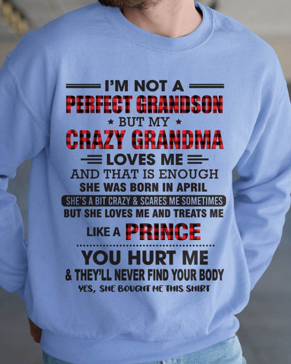 APRIL - PROUD GRANDSON OF A CRAZY GRANDMA - FROM GRANDMA - TLEE04 (SKU2603-71-04)