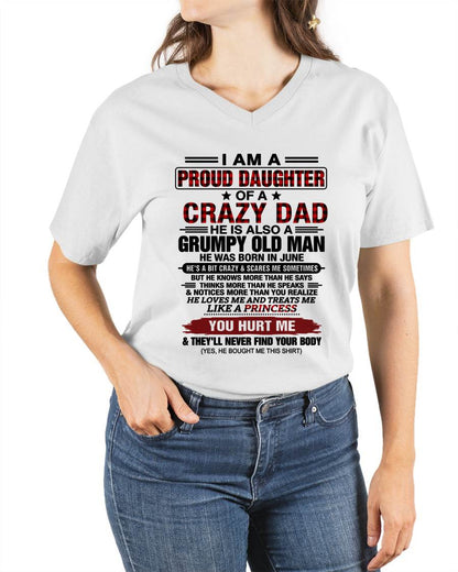 JUNE - BEST DAD BEST DAUGHTER SHIRT - FROM DAD - TLEE06 (SKU2608-27-06)
