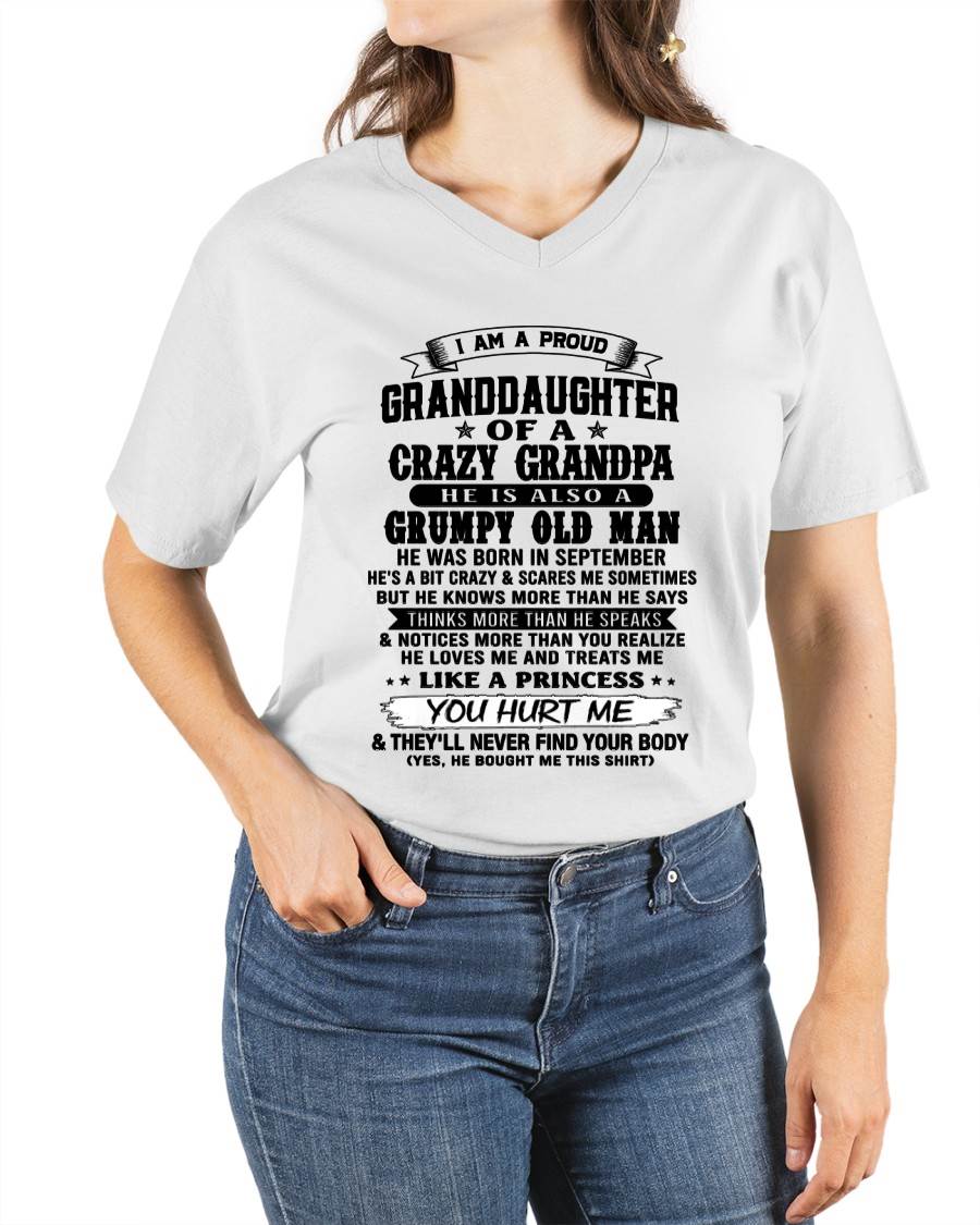 SEPTEMBER - PROUD GRANDDAUGHTER OF A CRAZY GRANDPA - FROM GRANDPA - TLEE09 (SKU2607-114-09)