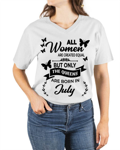 JULY GIRLS ARE TRUE QUEENS - FOR WOMEN - TLEE07 (SKU2605-58-07)