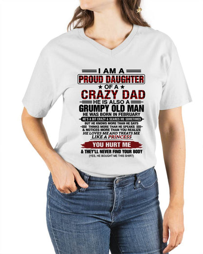 FEBRUARY - BEST DAD BEST DAUGHTER SHIRT - FROM DAD - TLEE02 (SKU2608-27-02)