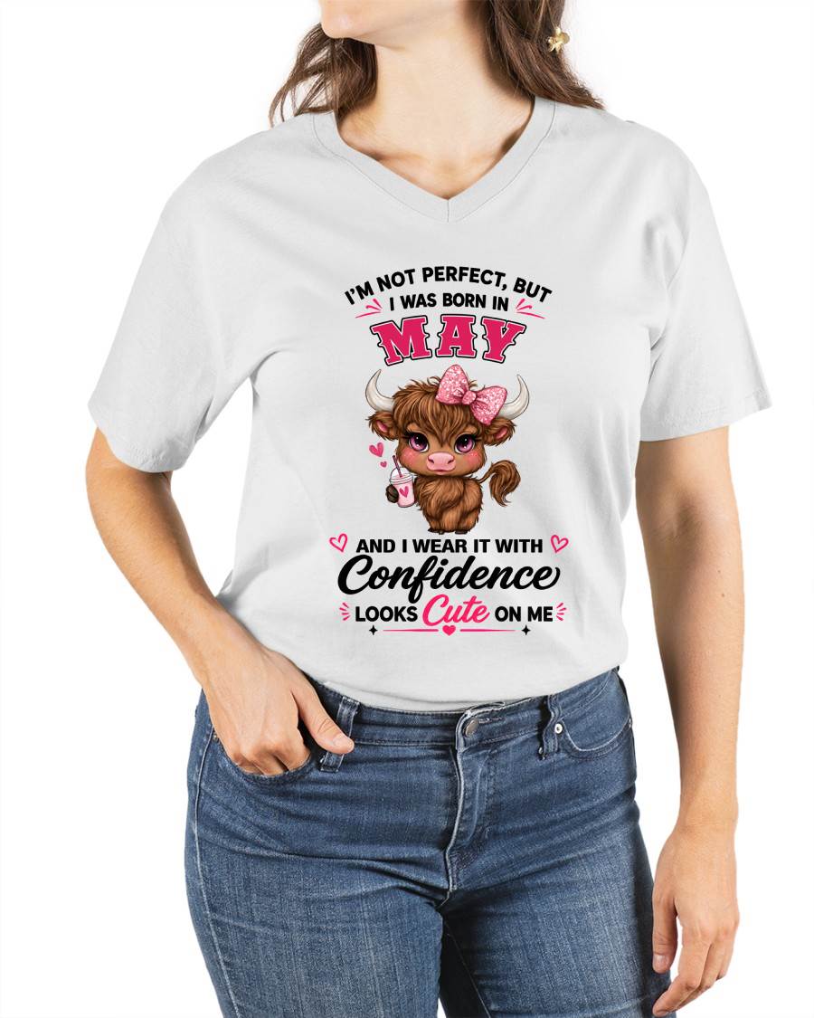 MAY BORN CONFIDENCE TEE - FOR WOMEN - TLEE05 (SKU2608-118-05)