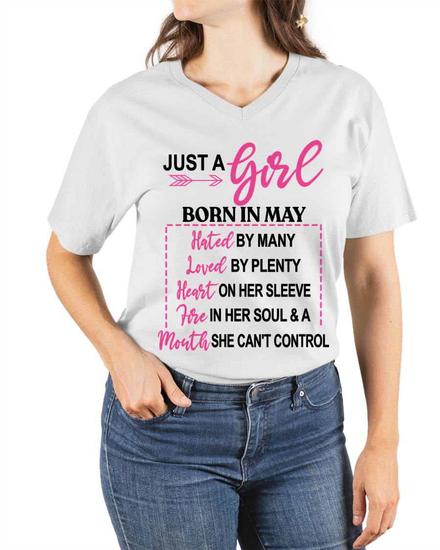 BORN IN MAY – A GIRL WITH ATTITUDE, HEART, AND A MOUTH SHE CAN’T CONTROL - FOR WOMEN - TLEE05 (SKU2603-363-05)