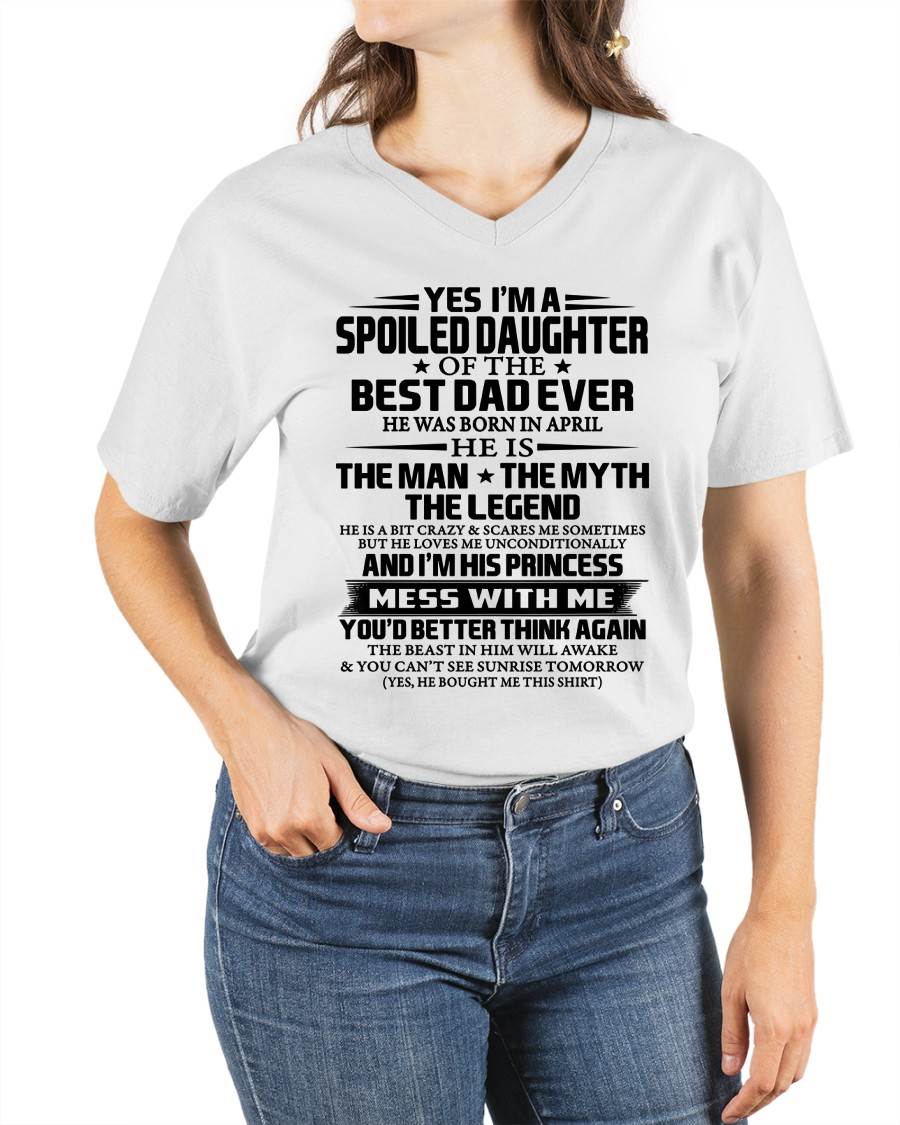 APRIL - SPOILED DAUGHTER OF THE BEST DAD EVER - FROM DAD - TLEE04 (SKU2604-197-04)