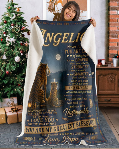 Special Gift For Your Daughter Blanket - From Dad (SKU2606-350)