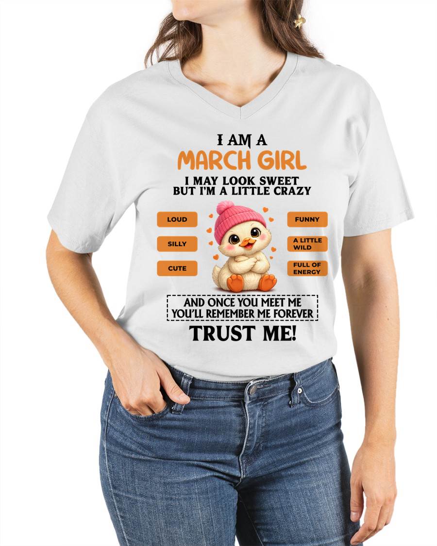 MARCH GIRL - SWEET, LOUD, AND A LITTLE WILD, FULL OF LIFE AND ENERGY - FOR WOMEN - TLEE03 (SKU2603-200-03)