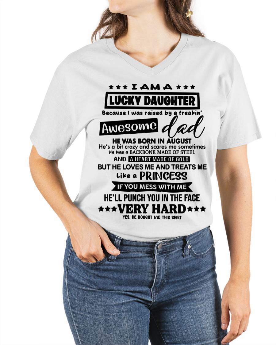 AUGUST - I AM A LUCKY DAUGHTER BECAUSE I WAS RAISED BY A FREAKIN' AWESOME DAD - FROM DAD - TLEE08 (SKU2603-177-08)