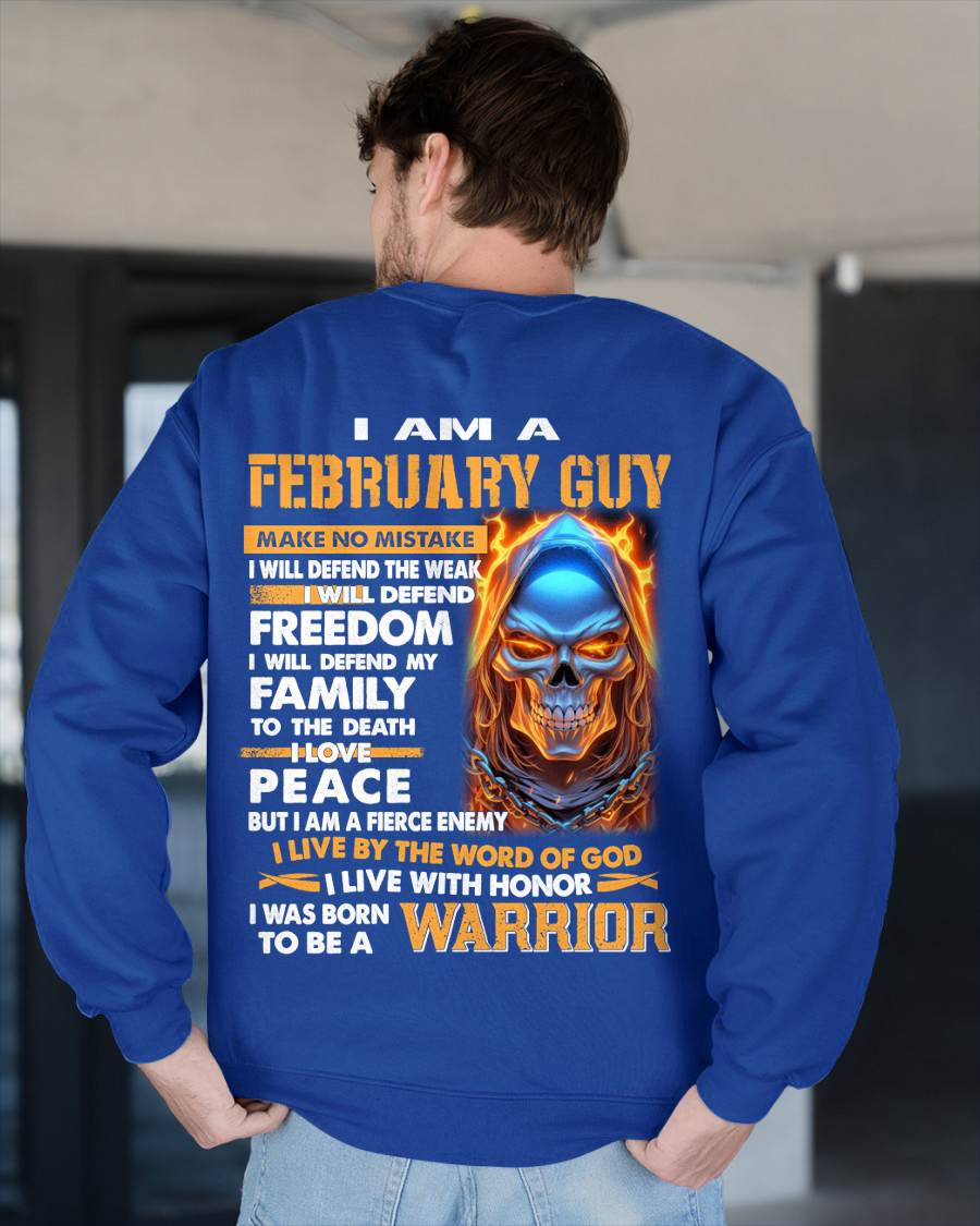 FEBRUARY - A WARRIOR BY BLOOD, A BELIEVER BY HEART - GIFT FOR MAN - TLEE02 (SKU10-51-02)