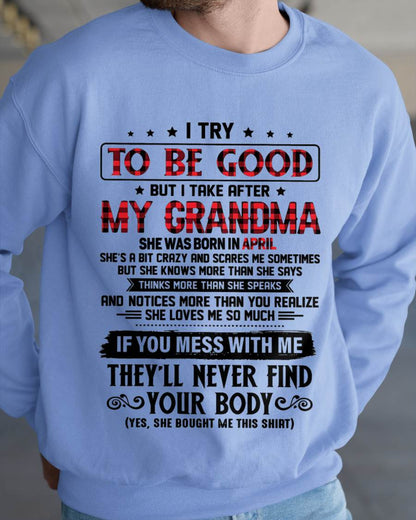 APRIL - I TRY TO BE GOOD BUT I TAKE AFTER MY GRANDMA - FROM GRANDMA - TLEE04 (SKU07-102-04)