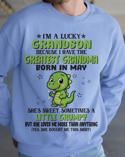 MAY - I'M A LUCKY GRANDSON BECAUSE I HAVE THE GREATEST GRANDMA - FROM GRANDMA - TLEE05 (SKU09-86-05)