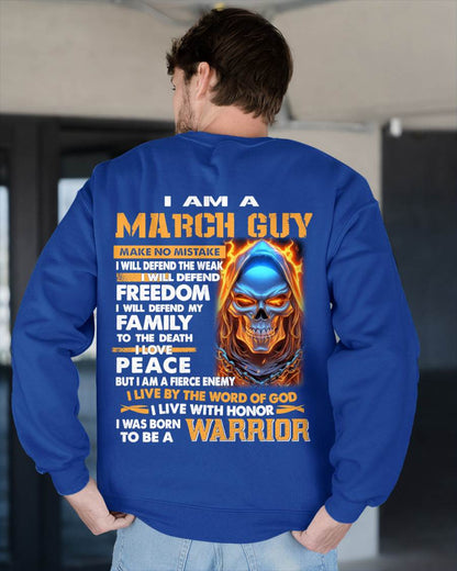 MARCH - A WARRIOR BY BLOOD, A BELIEVER BY HEART - GIFT FOR MAN - TLEE03 (SKU10-51-03)