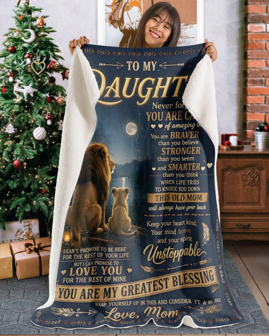 Special Gift For Your Daughter Blanket - From Mom (SKU2607-20)