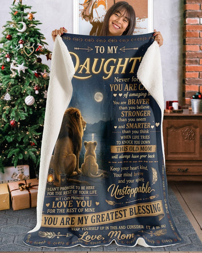 Special Gift For Your Daughter Blanket - From Mom (SKU2607-20)