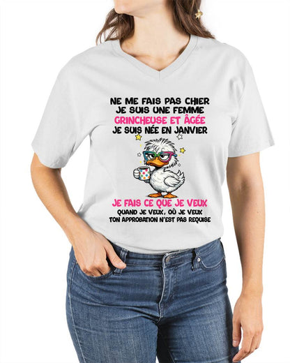 JE SUIS UNE FILLE DE JANVIER - POUR FEMME - TLEE01 (SKU2604-117-01)