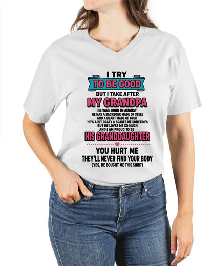 AUGUST - I TRY TO BE GOOD BUT I TAKE AFTER MY GRANDPA - FROM GRANDPA - TLEE08 (SKU2606-212-08)