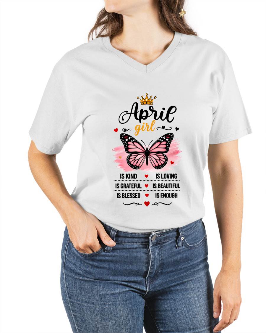 APRIL GIRL BUTTERFLY SHIRT - FOR WOMEN - TLEE04 (SKU2608-593-04)