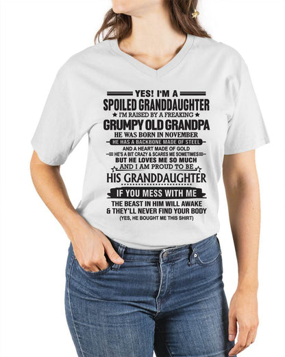 NOVEMBER - YES! I'M A SPOILED GRANDDAUGHTER I'M RAISED BY A FREAKING GRUMPY OLD GRANDPA - FROM GRANDPA - TLEE11 (SKU12-129-11)