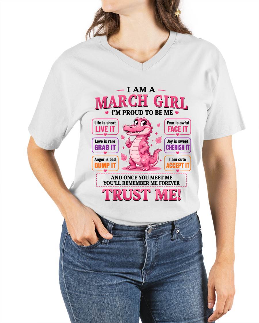 MARCH GIRL CUTE ALLIGATOR TEE - FOR WOMEN - TLEE03 (SKU2607-236-03)
