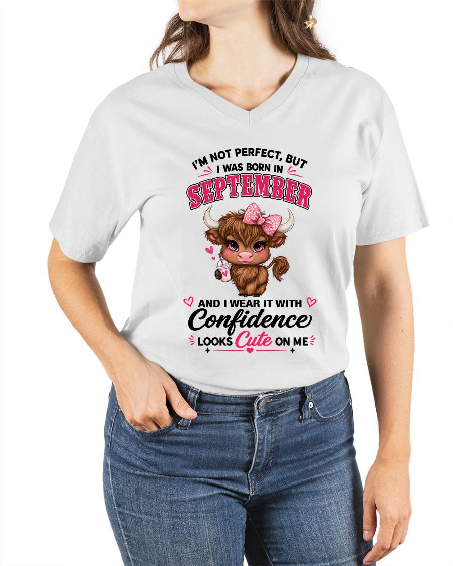 SEPTEMBER BORN CONFIDENCE TEE - FOR WOMEN - TLEE09 (SKU2608-118-09)