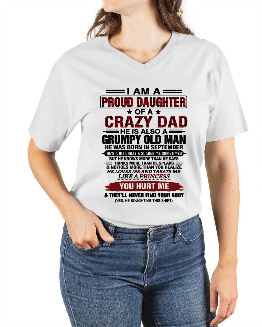 SEPTEMBER - BEST DAD BEST DAUGHTER SHIRT - FROM DAD - TLEE09 (SKU2608-27-09)