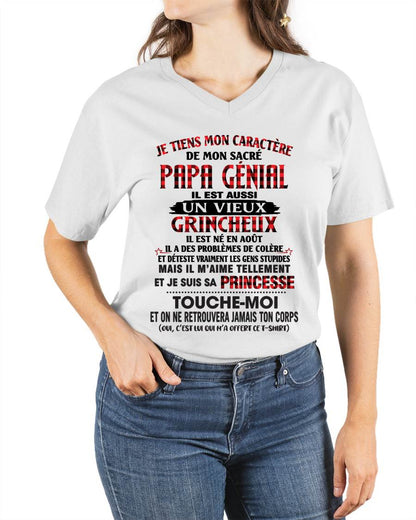 AOÛT / FILLE À PAPA GÂTÉE ET FIÈRE - CADEAU DE PAPA - TLEE08 (SKU2605-355-08)