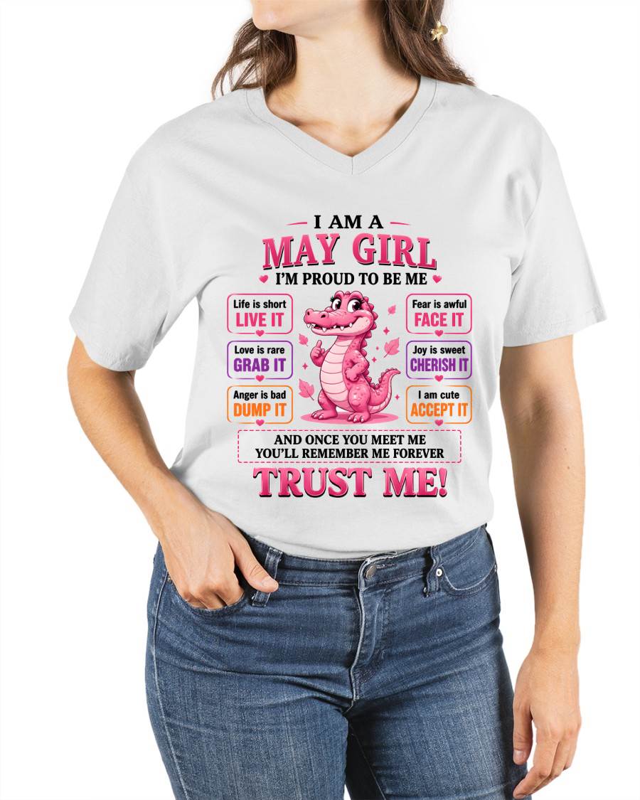 MAY GIRL CUTE ALLIGATOR TEE - FOR WOMEN - TLEE05 (SKU2607-236-05)