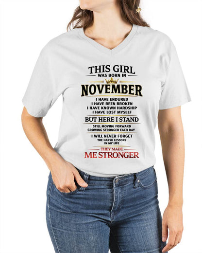 NOVEMBER - THE LESSONS HURT, BUT THEY MADE ME STRONGER - FOR WOMEN - TLEE11 (SKU2602-217-11)