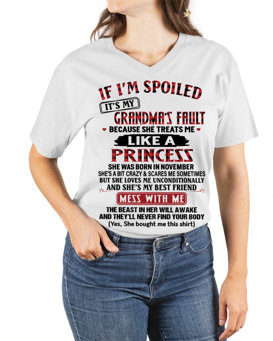 NOVEMBER - IF I'M SPOILED IT'S MY GRANDMA'S FAULT BECAUSE SHE TREATS ME LIKE A PRINCESS - FROM GRANDMA - TLEE11 (SKU07-92-11)