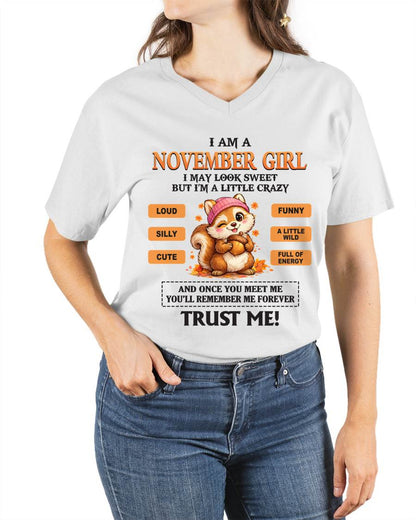 NOVEMBER GIRL - SWEET BUT A LITTLE CRAZY AND FULL OF ENERGY - FOR WOMEN - TLEE11 (SKU2603-126-11)