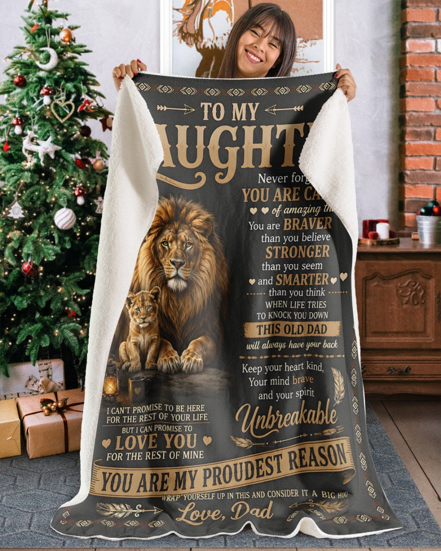 Special Gift For Your Daughter Blanket - From Dad (SKU2608-340)