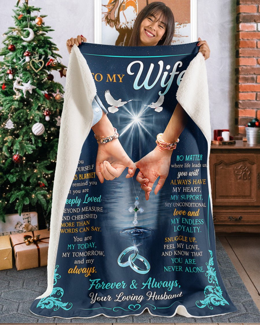Special Gift For Your Wife Blanket - From Husband (SKU2607-129)