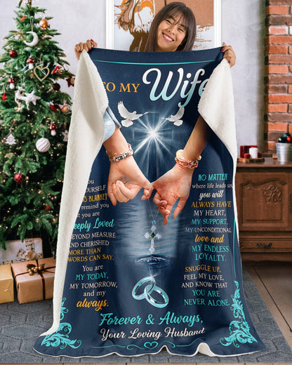 Special Gift For Your Wife Blanket - From Husband (SKU2607-129)