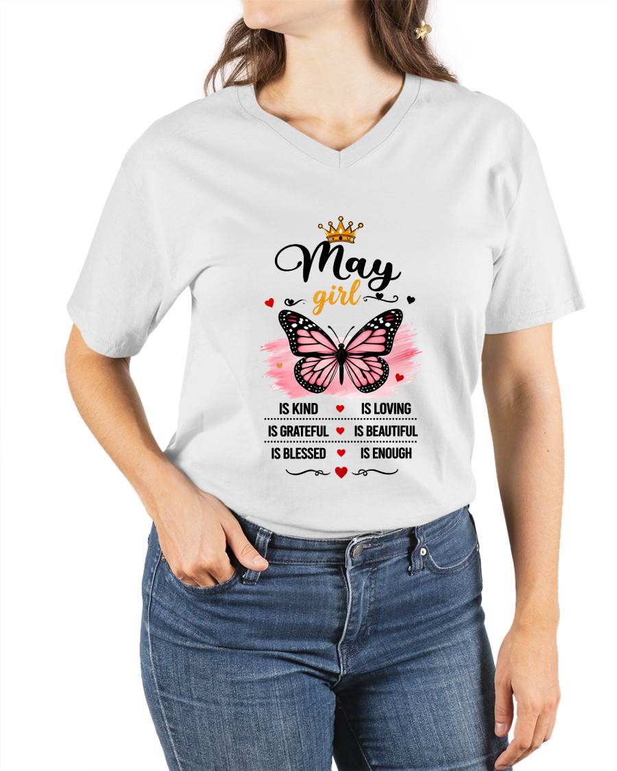 MAY GIRL BUTTERFLY SHIRT - FOR WOMEN - TLEE05 (SKU2608-593-05)