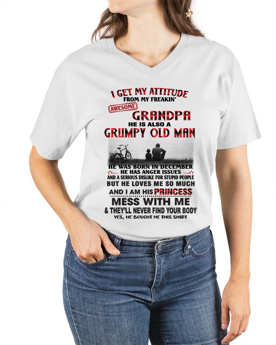 DECEMBER GRANDPA - GRUMPY • AWESOME • PROTECTIVE - FROM GRANDPA - TLEE12 (SKU2605-176-12)
