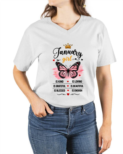 JANUARY GIRL BUTTERFLY SHIRT - FOR WOMEN - TLEE01 (SKU2608-593-01)