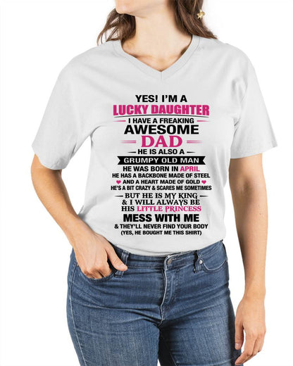 APRIL - A LUCKY DAUGHTER – DADDY’S LITTLE PRINCESS - FROM DAD - TLEE04 (SKU2604-16-04)