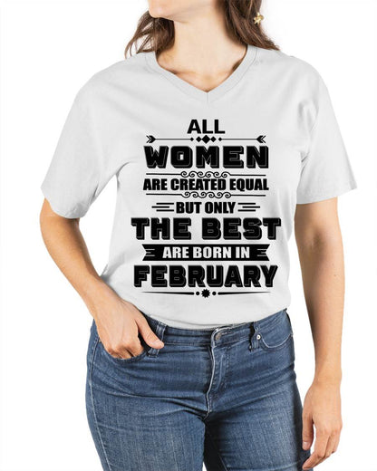 FEBRUARY GIRL – ALL WOMEN ARE CREATED EQUAL - FOR WOMEN - TLEE02 (SKU2604-50-02)