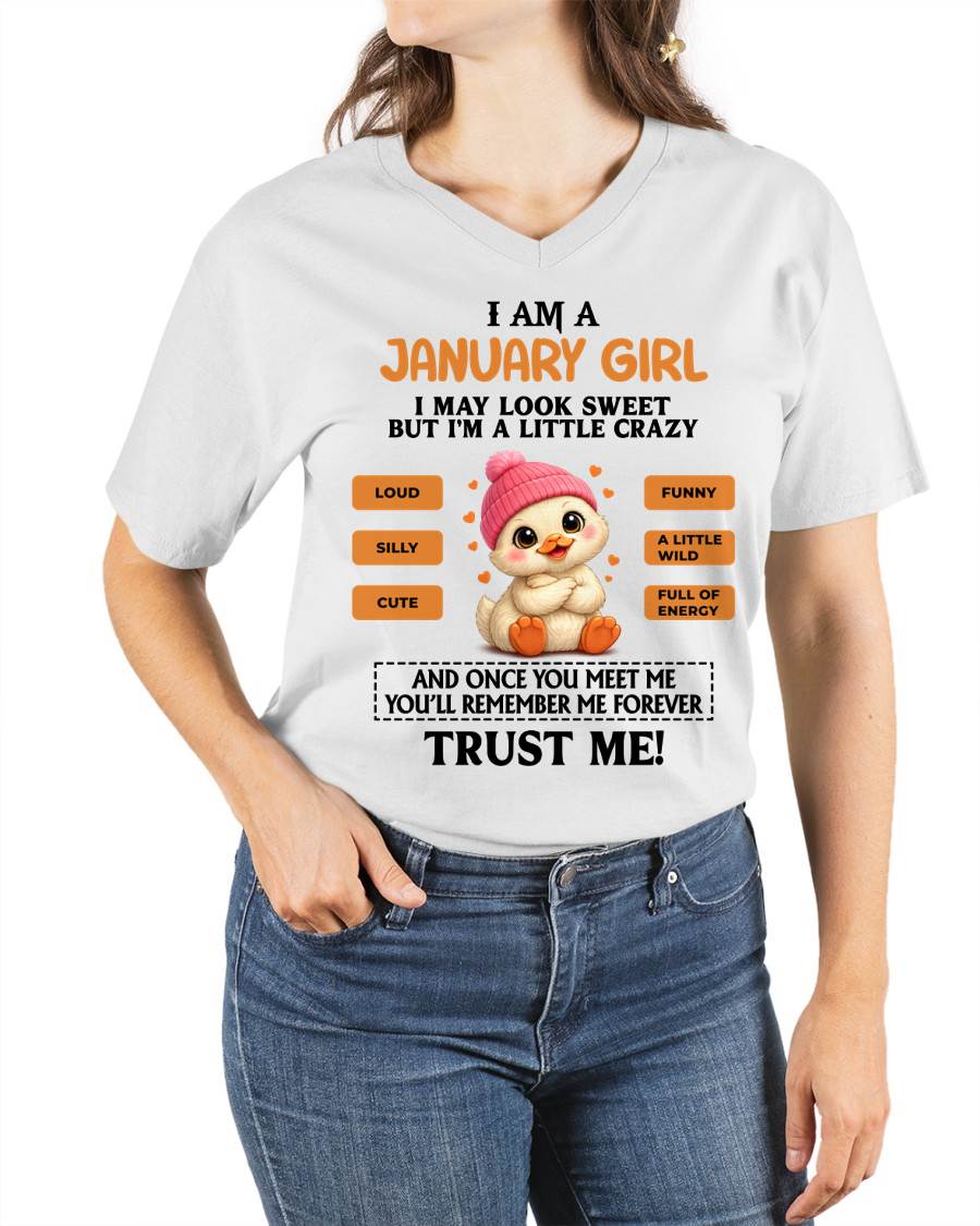 JANUARY GIRL - SWEET, LOUD, AND A LITTLE WILD, FULL OF LIFE AND ENERGY - FOR WOMEN - TLEE01 (SKU2603-200-01)