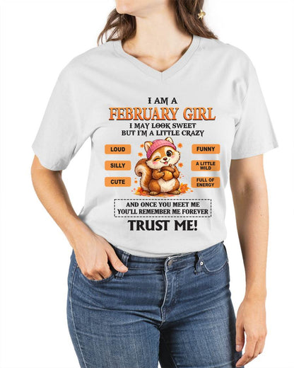 FEBRUARY GIRL - SWEET BUT A LITTLE CRAZY AND FULL OF ENERGY - FOR WOMEN - TLEE02 (SKU2603-126-02)