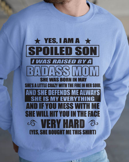 MAY MOM — MY MOM RAISED ME WITH LOVE AND ATTITUDE - FROM MOM - TLEE05 (SKU2605-282-05)