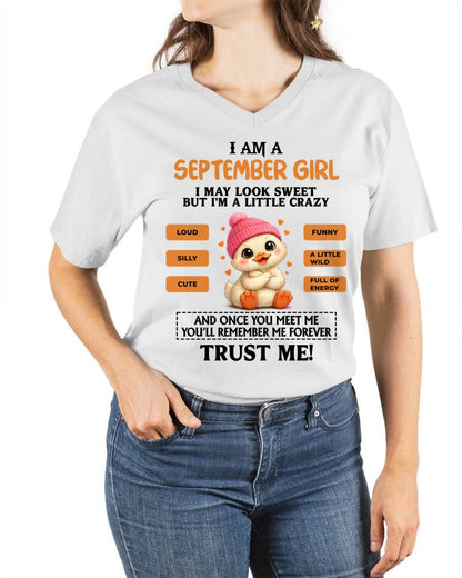 SEPTEMBER GIRL - SWEET, LOUD, AND A LITTLE WILD, FULL OF LIFE AND ENERGY - FOR WOMEN - TLEE09 (SKU2603-200-09)