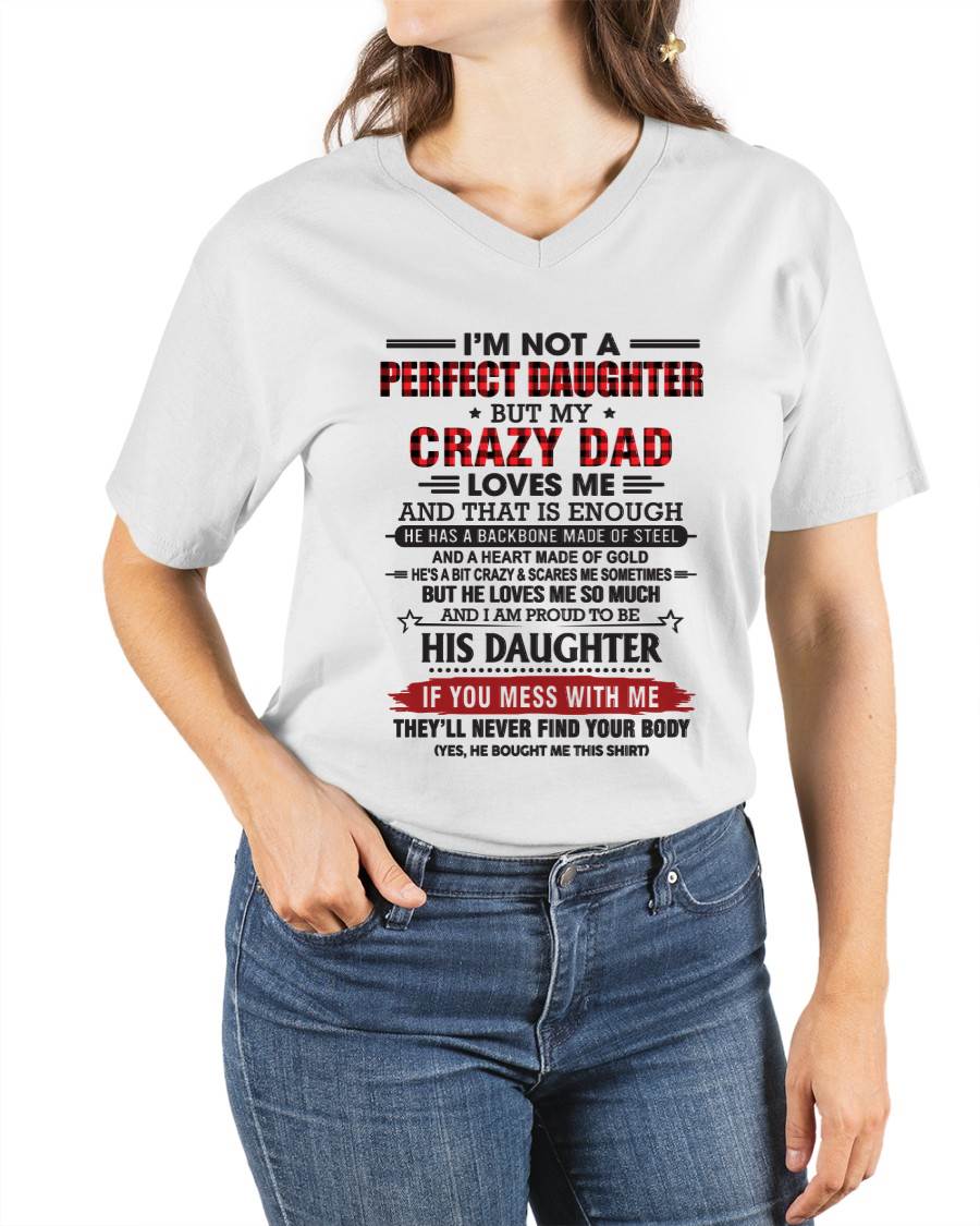 DAUGHTER OF A CRAZY DAD SHIRT - FROM DAD - TLEE00 (SKU2606-115-00)