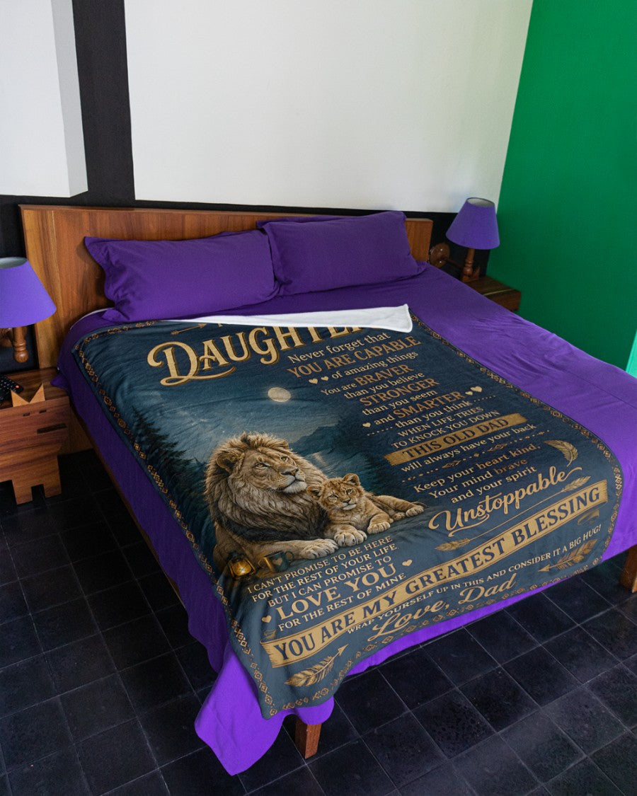 Special Gift For Your Daughter Blanket - From Dad (SKU2607-286)