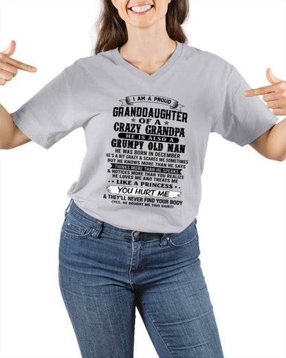 DECEMBER - PROUD GRANDDAUGHTER OF A CRAZY GRANDPA - FROM GRANDPA - TLEE12 (SKU2607-114-12)
