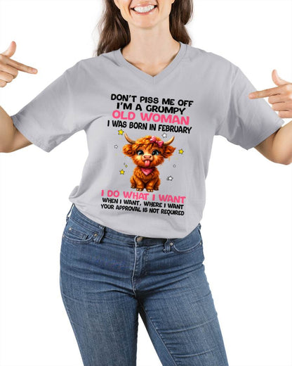 FEBRUARY GRUMPY LADY SHIRT - FOR WOMEN - TLEE02 (SKU2607-215-02)
