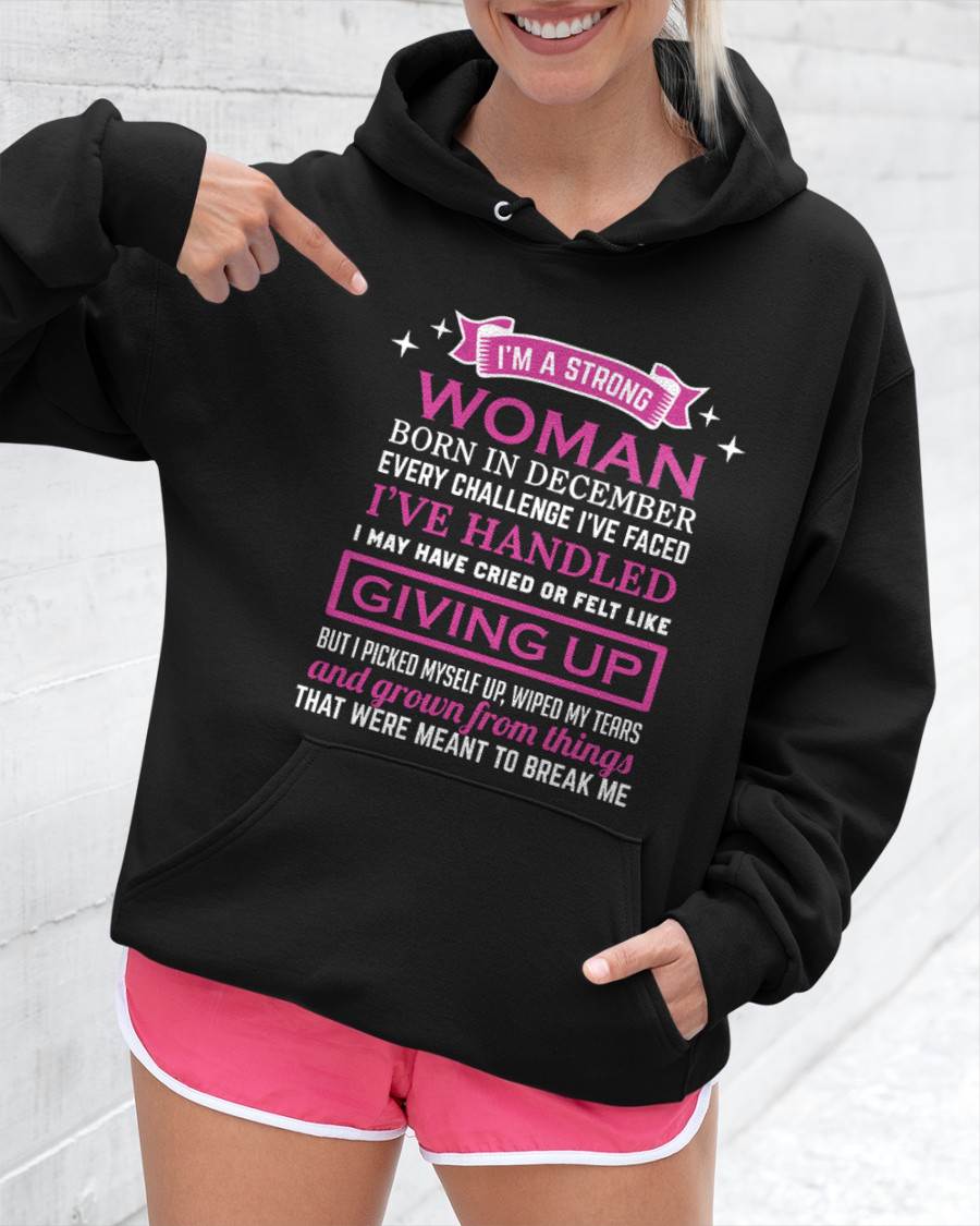 DECEMBER – I’M A STRONG WOMAN – I FALL, I CRY, BUT I NEVER GIVE UP - FOR WOMEN - TLEE12 (SKU10-66-12)